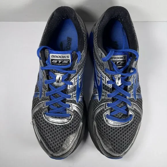 Brooks GTS 17 Blue/Silver Lace Up Running Shoes Sneakers Men's Size 9 - Picture 6 of 8